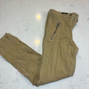 Women’s zipper tan pants